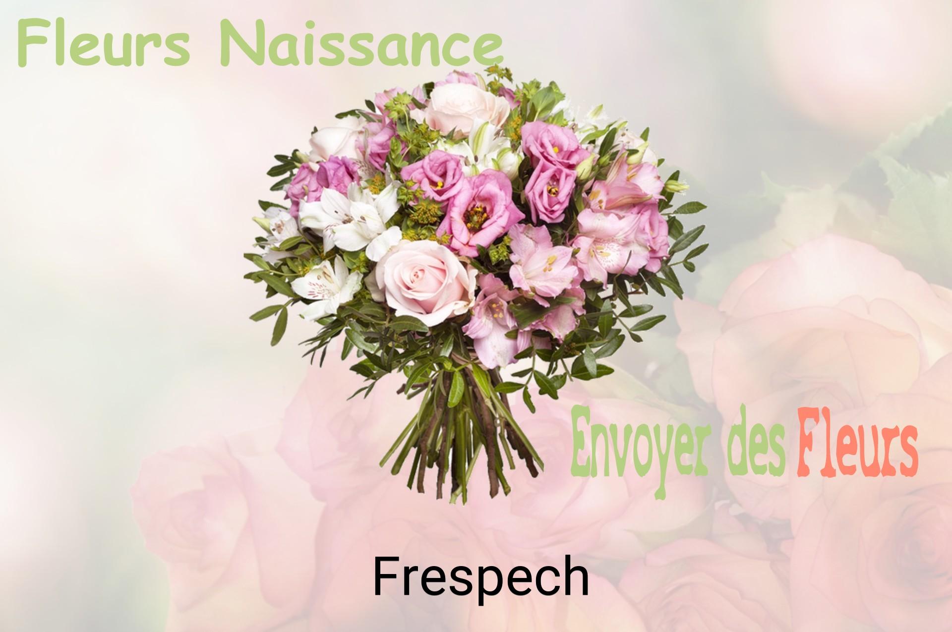 Bouquet de fleurs de naissance livré à Frespech
